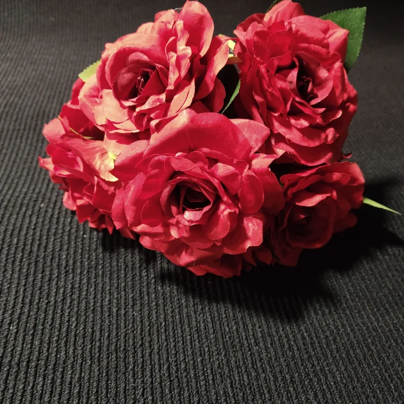 Bukiet Róża x 7,  40 cm (Czerwony)