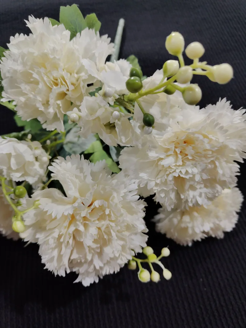 Bukiet Goździk x 9 z Dodatkami (Ecre) - drugie ujęcie